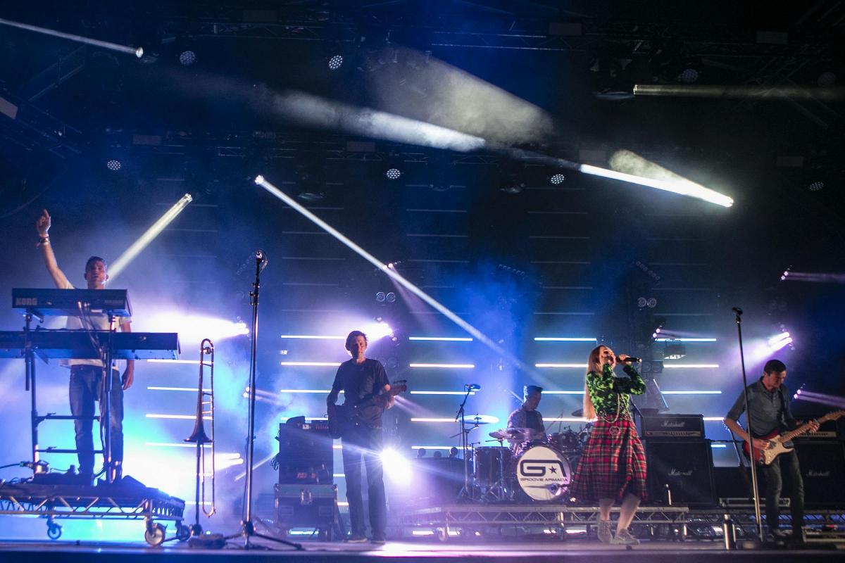 Pictures from Camp Bestival 2021 at Lulworth Castle. Photos of Groove Armada by rockstarimages.co.uk. 