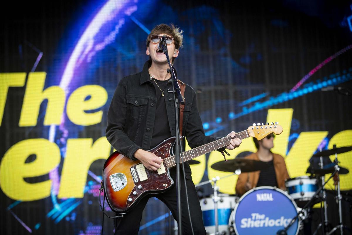 Pictures from Camp Bestival 2021 at Lulworth Castle.  Photos of The Sherlocks by rockstarimages.co.uk. 