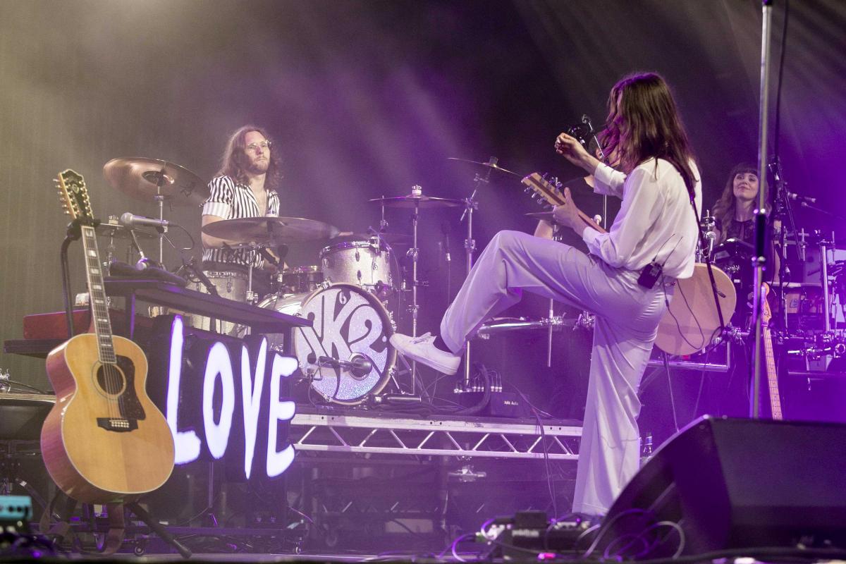 Pictures from Camp Bestival 2021 at Lulworth Castle.  Photos of Blossoms by rockstarimages.co.uk. 