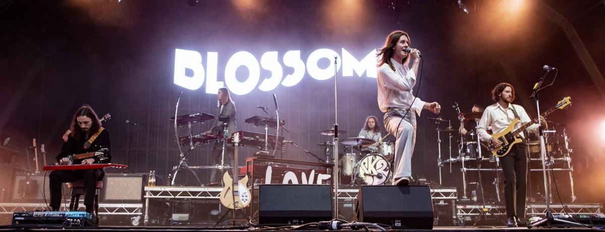 Pictures from Camp Bestival 2021 at Lulworth Castle.  Photos of Blossoms by rockstarimages.co.uk. 