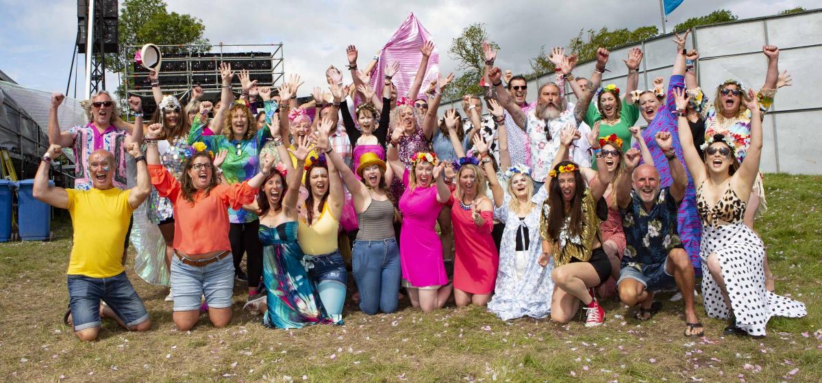 Pictures from Camp Bestival 2021 at Lulworth Castle.  Photos of Funky Little Choir by rockstarimages.co.uk. 