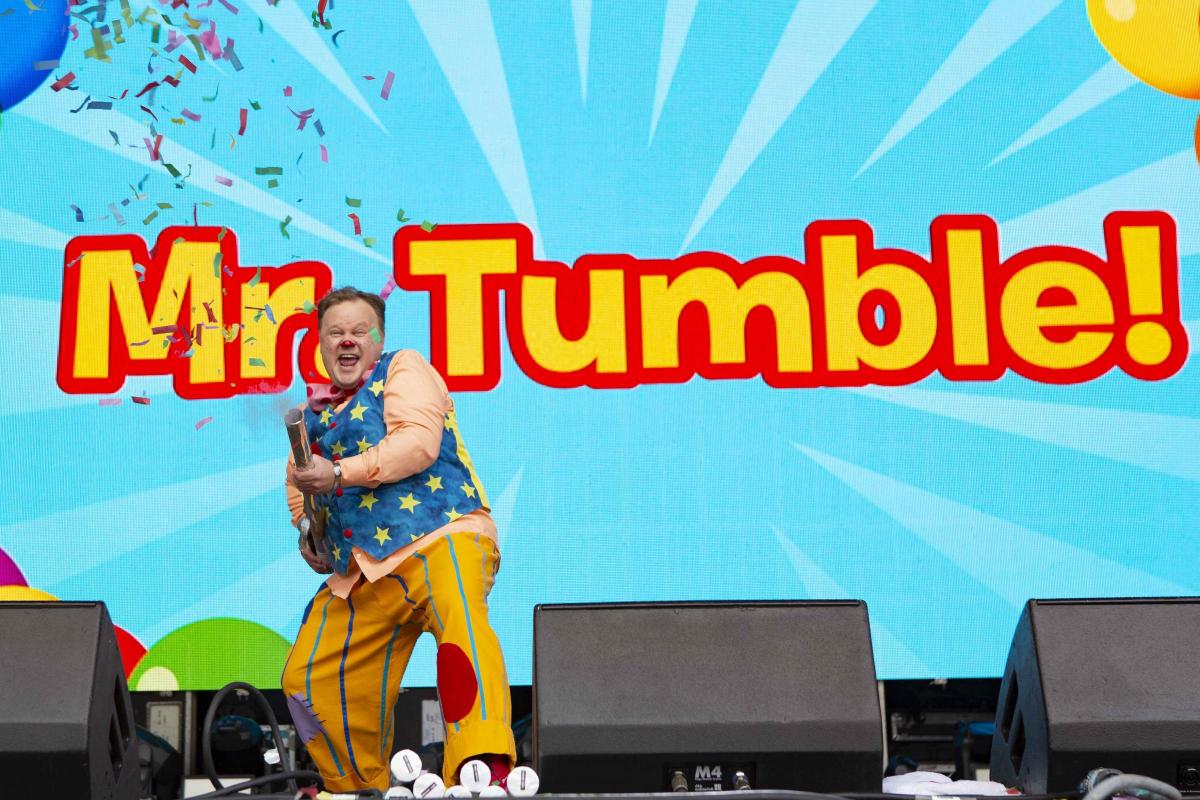 Pictures from Camp Bestival 2021 at Lulworth Castle.  Photos of Mr Tumble by rockstarimages.co.uk. 