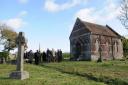 It all starts here - the trailhead of the Stuckton trail starts at Fordingbridge Cemetery