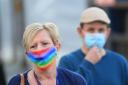 People wearing face masks in Bradford. Picture: Danny Lawson/PA Wire