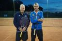 President of the LTA David Rawlinson (left) with President of the Dorset LTA John Feaver