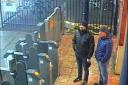 CCTV image of Ruslan Boshirov and Alexander Petrov at Salisbury train station on March 3 2018, and inset, Dawn Sturgess