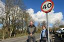 Burton Bradstock Parish Council ChairCllr Lisanne Mealing (right) and vice chair Bob Ward (left) on