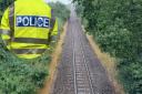 Police warn people not to trespass on the railway