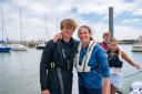 Harry Besley, left with his mum Jaqui Belsey who helped plan and organise the challenge