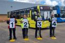 Allison Clarke and Niall James (centre left and right) will compete in the finals in Blackpool