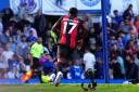 Bournemouth's Luis Sinisterra celebrates scoring their side's third goal of the game during the Premier League match at Goodison Park, Liverpool. Picture date: Saturday August 31, 2024.