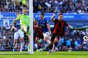 Bournemouth's Lewis Cook (right) celebrates scoring their side's second goal of the game during the Premier League match at Goodison Park, Liverpool. Picture date: Saturday August 31, 2024.