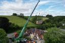 New buildings have been lifted into Cheselbourne Village School