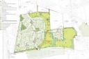 Illustrative masterplan for the development of land north of Moortown Lane in Ringwood. Picture: NFDC planning portal/Pegasus Group/ Crest Nicholson South