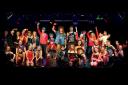 The full cast of Stage84's 'We Will Rock You Young@Part,' which was performed at the Edinburgh Festival Fringe this year. The show was first performed at the Alhambra Theatre back in 2008