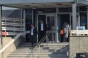 Stephen Shaw, left, pleaded guilty to throwing coins from the away end at the Amex