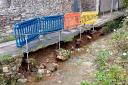 The river walk in Lyme Regis between Woodmead Road bridge and Jordan Flats