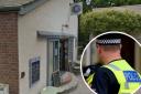 Lyme Brewery with police inset