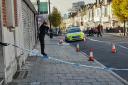 Forensics officers in Victoria Road, Woolston, on Saturday, October 26.