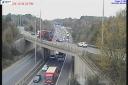 Drivers warned as vehicle  fire causes 'severe delays' on M27