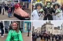 Zombies, ghouls and Frankenstein's were parading around Weymouth town centre