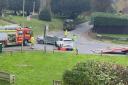 The road being cleared