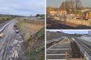 A selection of images showing the latest progress on the Transpennine Route Upgrade (TRU)