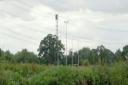 A photo montage showing the proposed telecoms  tower at Newlands Road, Blackfield