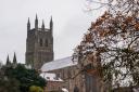 GRAND: Worcester Cathedral looks ready for Christmas.