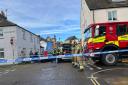 Firefighters on Walpole Street today