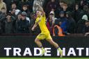 Crystal Palace's Justin Devenny celebrates scoring their side's second goal of the game during the