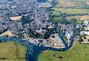 Aerial view of Christchurch