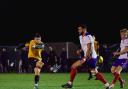 Action from Poole Town's 1-0 home victory over Gosport Borogh (Pictures: Jon Ashworth)