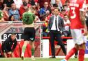 Bournemouth's David Brooks reacts after seeing a red card during the Sky Bet Championship match at The City Ground, Nottingham. Picture date: Saturday August 14, 2021. PA Photo. See PA story SOCCER Forest. Photo credit should read: Mark Kerton/PA