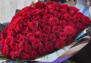 Interflora's 100 red roses bouquet. Credit: Interflora