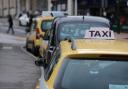 A taxi rank in Bournemouth town centre.