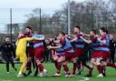 Hammers celebrate their win (Pic: Ian Middlebrook)