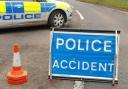 Road closed and air ambulance seen at incident