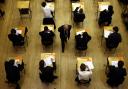 Students sitting an exam. Credit: PA