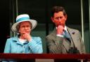 Queen Elizabeth II and King Charles at Epsom races