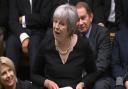 Former Prime Minister Theresa May reading a tribute out in the House of Commons, London following the death of Queen Elizabeth II on Thursday. (PA)