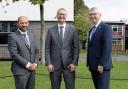 Nigel Himmel, headteacher of Eaglewood School, Jamie Anderson, headteacher of Arnewood School from January, and Nigel Pressnell, who will become the new chief executive of The Gryphon Trust in the new year