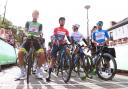 Gonzalo Serrano, centre left, won the 2022 Tour of Britain