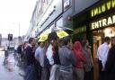 Walkabout Pub - England v Australia on a big screen.....the queues..