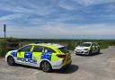 Police at Corfe Castle rave scene