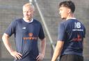 Weymouth midfielder Harvey Slade, left, is out with a groin injury