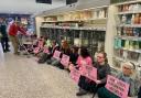 Animal Rising protestors in Parkstone Waitrose.