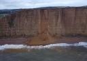 Fresh rockfall at West Bay tonight