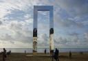 Portal on Bournemouth beach on Saturday morning