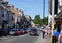 General view of a street in Swanage